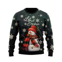 Mieli Snieguolės grafiniai megztiniai Madingi Snowmies Bjaurus kalėdinis megztinis moterims Vyriški viršutiniai laisvalaikio unisex sportinio kostiumo ilgomis rankovėmis 6XL black