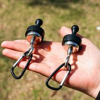 Magnetic Tent Hanger Black (Large), 2-Pack One size