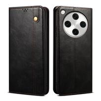 Redmi Note 14 Pro Plus (5G) Oil-Wax Texture Leather Case with Magnetic Suction and Full Phone Coverage. Redmi Note 14 (4G) 164.8mm EU juoda