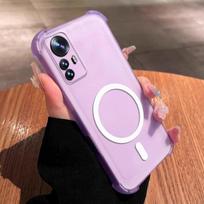 Dėklas Xiaomi 12T Pro, 12 Pro, 12, 12X Mielas Oro Pagalvėlės Kampas Pastelinis Matinis Magnetinis Korpusas Pusiau Smūgiams Atsparus Telefono Dangtelis Xiaomi 12 Pro white