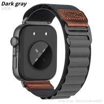 Alpine Nylon Loop Strap For Huawei Watch Fit 5/4/3 For Huawei Fit 4Pro/5 Pro Sport Breathable Comfortable Adjustable Bracelet Band Huawei Fit4 Pro/Fit5 Pro pilka