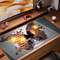 Life Is Strange pelės kilimėlis Žaidimų priedai Klaviatūros stalo kilimėlis Asmeninis neslystantis pelės kilimėlis Pritaikomas žaidimų pelės kilimėlis 900x400mm 30cmx60cm(11.8x23.6inch) black