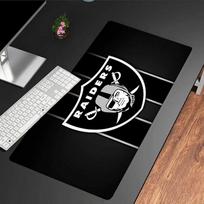 Raiders Team Logo Design mouse pad, rubber base, esports desk mat, mouse pad for gamers and office use, gaming desk , easy to clean mat 30cmx60cm（11.8x23.6inch）