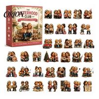 Simulation Scene Accessories 2026 Career Advent Calendar, 24-Day Countdown Box with Mini Occupation Miniature Calendar Figures, Community Helper V