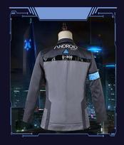 Žaidimas Detroit Become Human Cosplay Kostiumas Connor Cosplay Vienoda Vyriška Striukė Balta Marškinė Kaklaraištis RK800 Palto Kostiumas Pilnas Rinkinys S gray