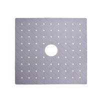 Flexible Bathing Floor Pad with Suction Cup Support, Center Opening, and Roll-or-Fold Storage Between Shower pilka