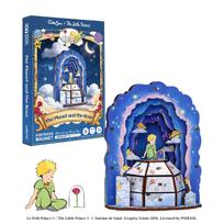 Original CUTEBEE Little Prince Series Book Nook The Planet and The Rose 3D Wooden Puzzle Bookshelf Decor for Gift Party Idea