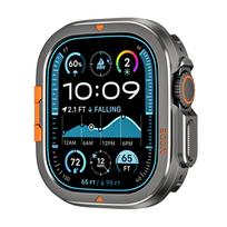 Titanium Case For Apple Watch Ultra 11 10 9 8 7 6 Se Metal Armor Drop Resistant Protective Cover For iWatch 44mm 45mm 46mm 49mm 7 Gray 45MM gray