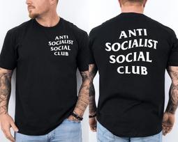 Anti Socialist Social Club Unisex Front & Back T-Shirt 120 white