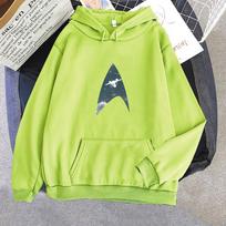 Star Trek Science Fiction Graphic Hoodies Long Sleeve Hooded Sweatshirt Pop Comfortable Clothing Moletom Aesthetic Hoody XL yellow