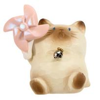 Siamo Katės Statulėlė Mielas Animacinis Statulėlės Dervos Katėms Namų Biuro Stalo Dekoras Kolekcionuojami Dovanos 1pc beige