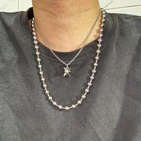 Grunge Y2K Pareiškiantis Negabaritinis 10mm Rutuliukų Grandinėlės Chokeris Sidabru Padengtas Rankų Darbo Gotikinis Unisex Vyrai Moterys Stambūs Papuošalai black