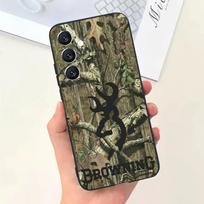 Medžioklės kamufliažas Telefonų dėklas Samsung Galaxy A13,A21s,A22,A31,A32,A52,A53,A71,A80,Minkštas juodas korpusas Samsung a714g black