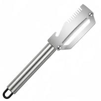 New peeler Multi-Function Peeler Fruit Knife with Metal Handle Grater Bottle Opener Household Sharp Stainless Steel Peeling Knife Slicer white