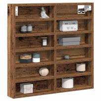 Vintage Wood Display Cabinet with Shelf 60 x 8.5 x 58 cm Engineered Wood