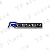 R Design Logotipo Automobilio Priekinės Grotelių Emblemos Lipdukas Volvo XC60 XC40 XC90 S40 S60 C30 V60 Automobilio Šoninio Sparno Galinės Bagažinės Ženkliuko Dekoracija FP7 black