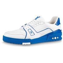 LOUIS VUITTON Lv Trainer Sneakers 'White Blue Red' 1ABG7E 41 white