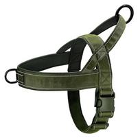 Taktiniai Anti-Pull šunų diržai - 1000D Nailono, Reguliuojami dideliems šunims, Lauko treniruočių liemenė su rankena ir atspindinčiais elementais (Army green,S) armijos žalia spalva