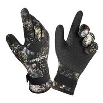 3mm 5mm Neoprene Diving Gloves Snorkeling Surfing Fishing Anti-Slip Cut Resistant Outdoor Use Medium black