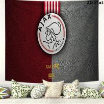AFC Ajax Wall Tapestry Aesthetic Wall Hanging Printed Fabric Blanket Decorative Tapestries for Bedroom Living Room Home Decor 150cm x 200cm gray