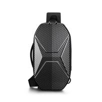 For Steam Deck Carrying Case,Waterproof Backpack Hard Shell Crossbody Shoulder Bag Casual Steam Chest Bag,Compatible ROG Ally black