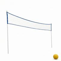 Volleyball Net Combo Kit Outdoor for Backyard white