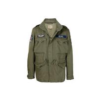 Polo Ralph Lauren Herringbone Patch Detailed Field Jacket 710722923-003 L gray