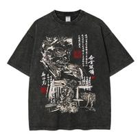 GAME MGS5 Metal Gear Solid V The Phantom Pain Venom Snake T-shirt Y2K Men Women Casual Retro T Shirt Hip Hop Streetwear Oversized T-shirt XXXL gray