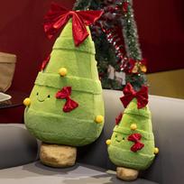 Linksmas Kalėdinės Eglutės Lėlė Pliušinis Žaislas Didelė Kalėdinė Eglutė Šventinė Dekoracija Pakabukas Lėlė Kalėdinė Dovana 30cm beige
