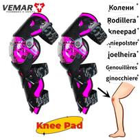 VEMAR Unisex Men Durable Impact-Resistant Knee Brace Motocross Knee Guards, Women All-Season Anti-drop Motorcycle Knee Pads gray