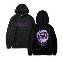 Aizen Sousuke BLEACH Graphic Hoodies Japanese Anime Print Hoodie Long Sleeve Feece Loose Hooded Sweatshirt  Men Women Clothing XL black