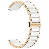 18mm Universalūs dirželiai Keraminis dirželis Huawei Watch GT 6 41mm 5 Pro 42mm Apyrankė Garmin 265S Venu 4 41mm 3S Active 4S 18mm white