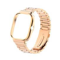 Metalinis dirželis Redmi laikrodžiui 4 Sport apyrankė Nerūdijančio plieno laikrodžio apyrankė For Redmi watch 4 rožinio aukso spalvos