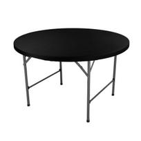 Elastinga apvali stalo užtiesalas, atsparus raukšlėms audinys, universali apsauga, vidaus, lauko, sodo, virtuvės, valgomojo stalo užtiesalas 120cm-152cm L juoda