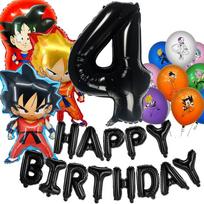 Dragon Ball Gimtadienio Dekoracijos Goku Figūrėlės Lipdukai Balionai Vienkartiniai Indai Staltiesė Šiaudeliai Lėkštės Kūdikio Krikšto Reikmenys