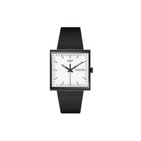 SWATCH Unisex White Watch SO34B700 SO34B700 Black black