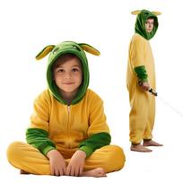 Piżama Onesie Kigurumi Kostium Przebranie Baby Yoda Dzieci 105 - 115Cm beige