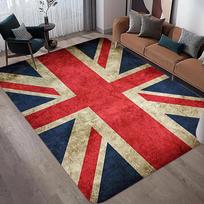 Retro britiškos vėliavos rašto kilimas svetainei, didelio ploto kilimai, miegamojo kilimai, modernūs namų svetainės dekoras, grindų kilimėlis 80X120CM