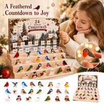 Christmas Bird Acrylic -Day Countdown Advent Calendar One Size balta