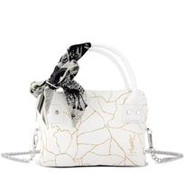 Handmade DIY YSL-inspired Remake Makeup Bag White Gold white