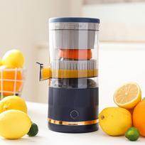 USB Rechargeable Electric Juicer Wireless Fruit Blender New Automatic Fresh Juicer mėlyna