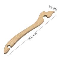 Wooden Oven Rack Puller Anti Scalding Wooden Handle Heat Resistance Smooth For Baking Grilling Cooking Oven Accessory Tableware beige