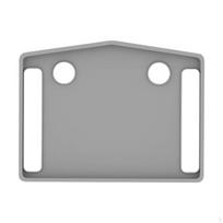 Walker Tray with Beverage Holders Raised Edges Table Easy to Clean for Seniors, Walker Tray gray