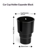 Car Cup Holder Expander Adapter Fit 32 To 40Oz Bottles Shaped Handle Slot Wobble Drink Holder Tumblers Travel Mugs Water Bottles juoda