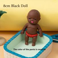 Decompression Black Doll Pinch Fun African Palm Small Doll Strange Interesting Funny Ugly Doll Ventilatory Toy Children'S Toys brown