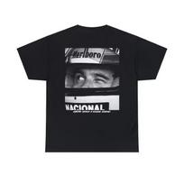 Ayrton senna tshirt, f1 tshirt, monaco tshirt. 100 gray