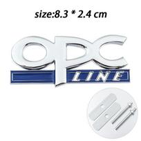 OPC OPC LINE Badge Car stickers for Opel Regal Lacrosse Modified High Performance Version Accessories Front grille Trunk Decals blue