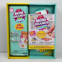 Led Light Up Mini Refrigerator Toy Set House Mini Fridge With Mini Food Micro Kitchen Scene Decoration Pretend Play Gift