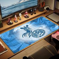MSV Duisburg Large Size Mouse Pad Large Gaming Table Cushion Non-slip Laptop Tablet Big Mousepad XXL Mat Mini PC Playmat With Lock edge 30cmx60cm(11.8x23.6inch) white