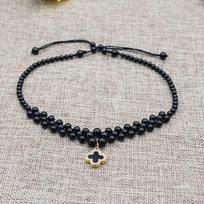 Black Agate Neckband Thyroid Nodule Postoperative Covering Scar Necklace Neck Covering Scar Artifact Covering Neck Pattern Ornament gray
